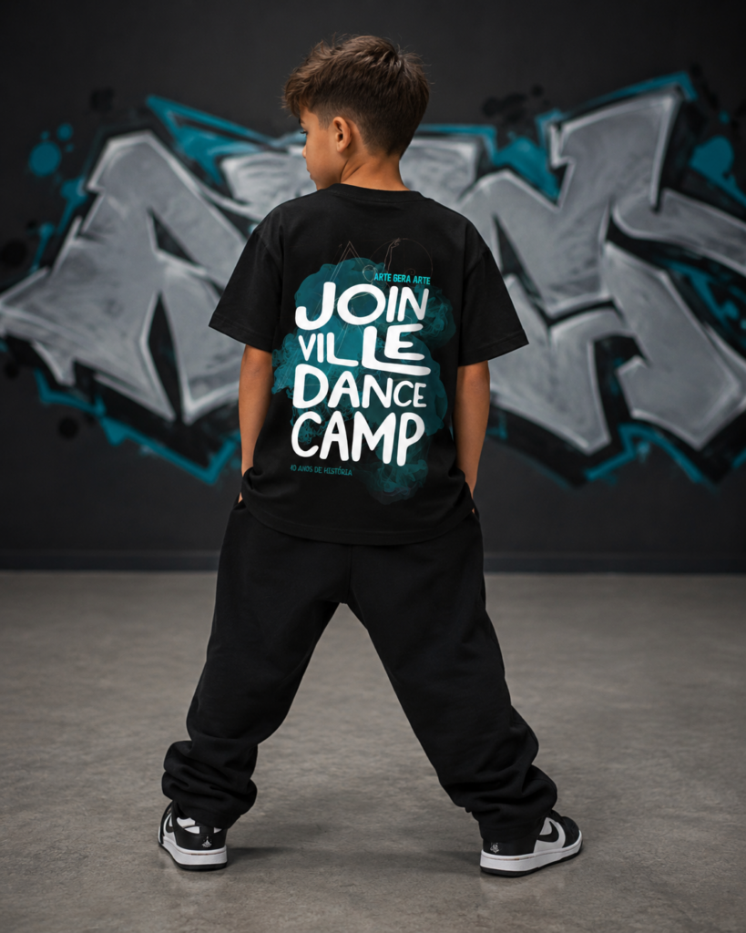 Camiseta Oficial Infantil Preta
