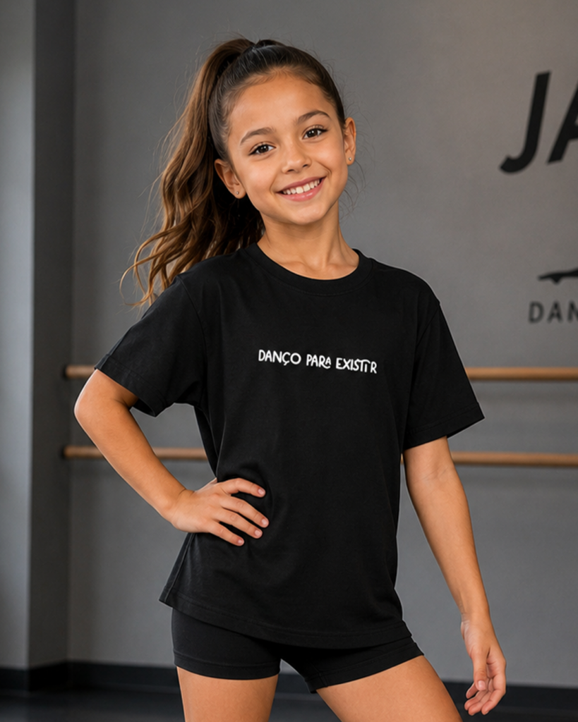Camiseta Oficial Infantil Preta