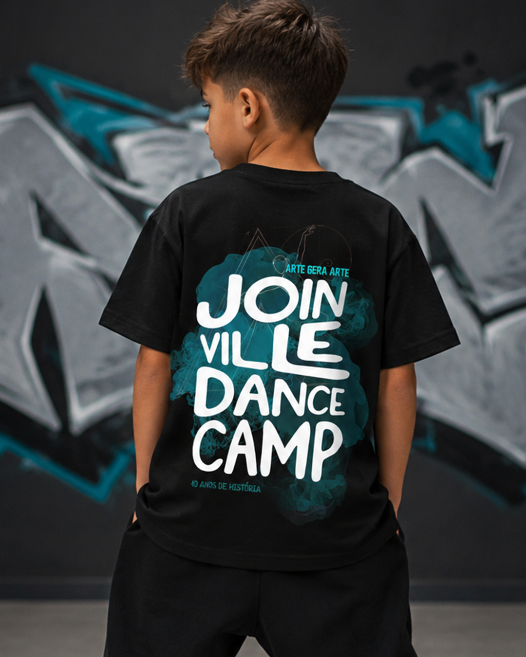 Camiseta Oficial Infantil Preta